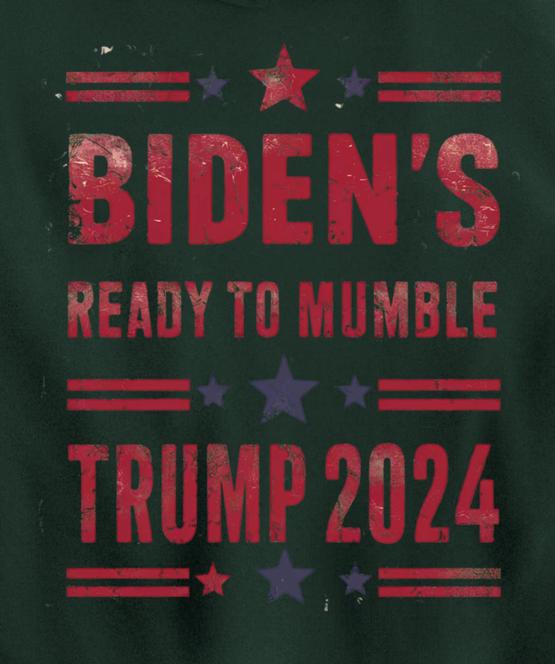 Trump Vs Biden 2024 Presidential Elections Funny Debate Pullover Hoodie