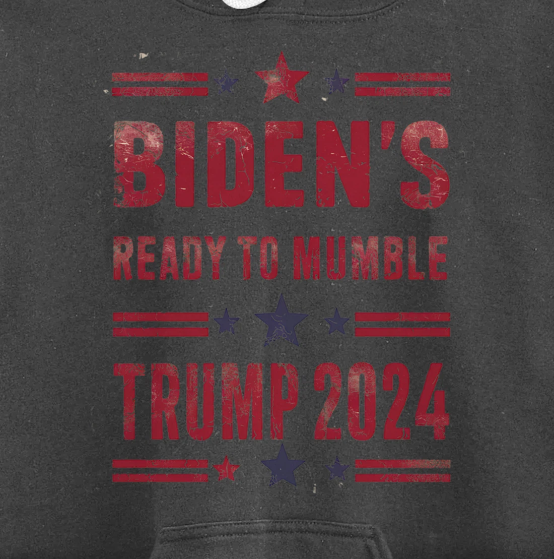 Trump Vs Biden 2024 Presidential Elections Funny Debate Pullover Hoodie