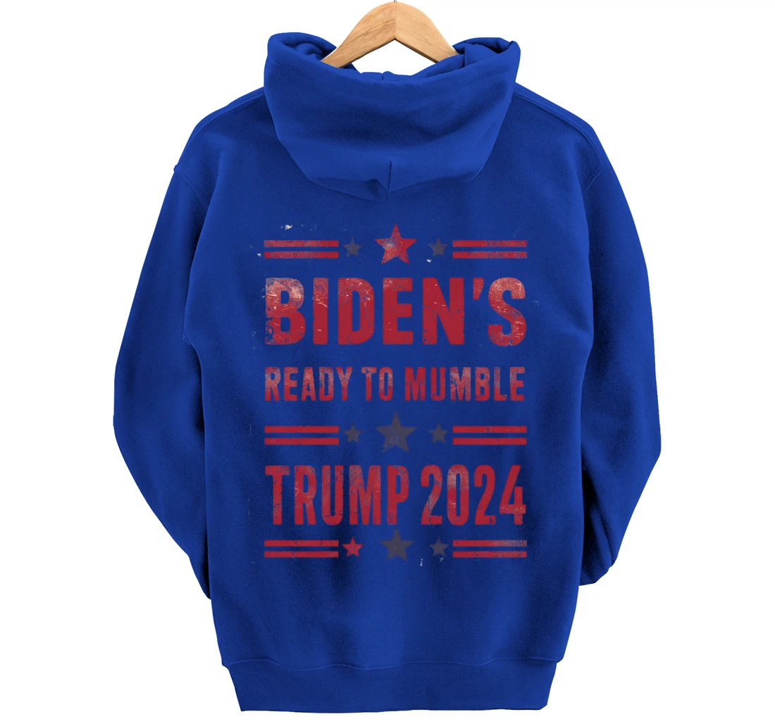 Trump Vs Biden 2024 Presidential Elections Funny Debate Pullover Hoodie