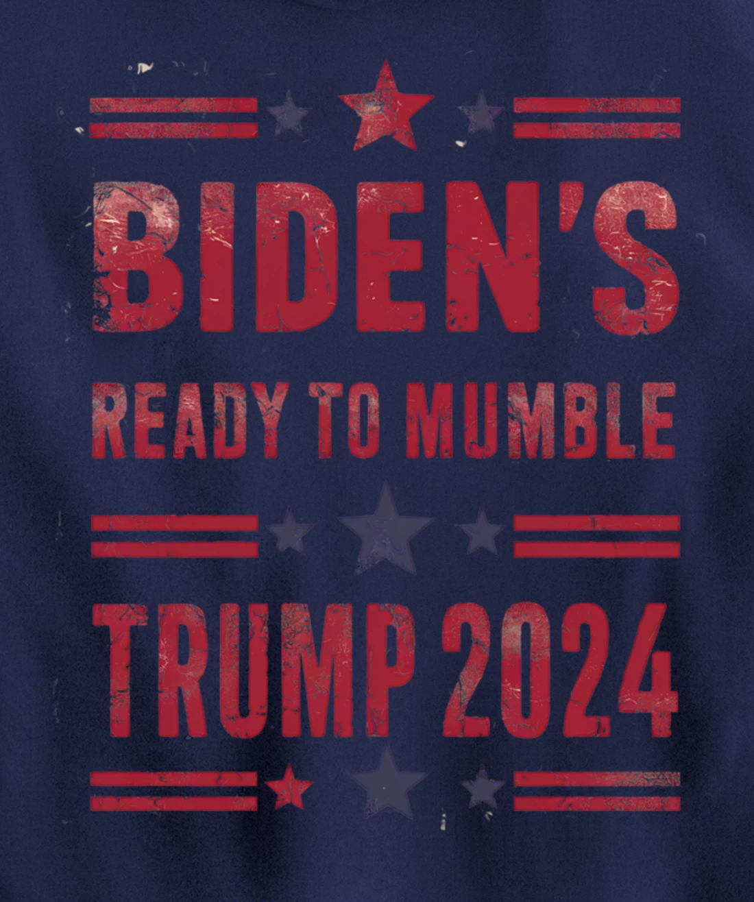 Trump Vs Biden 2024 Presidential Elections Funny Debate Pullover Hoodie