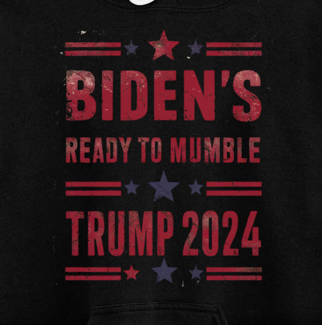 Trump Vs Biden 2024 Presidential Elections Funny Debate Pullover Hoodie