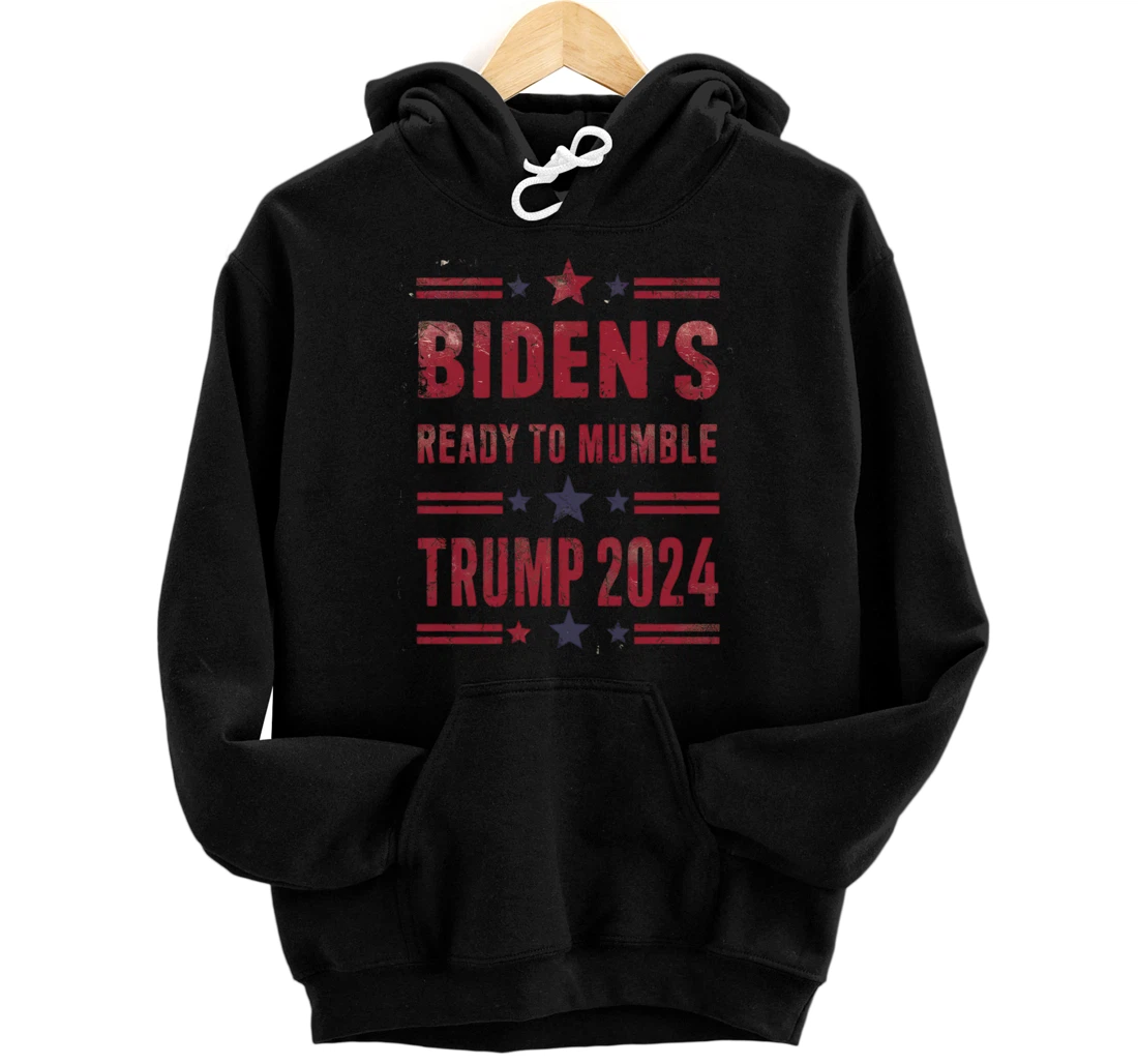 Trump Vs Biden 2024 Presidential Elections Funny Debate Pullover Hoodie