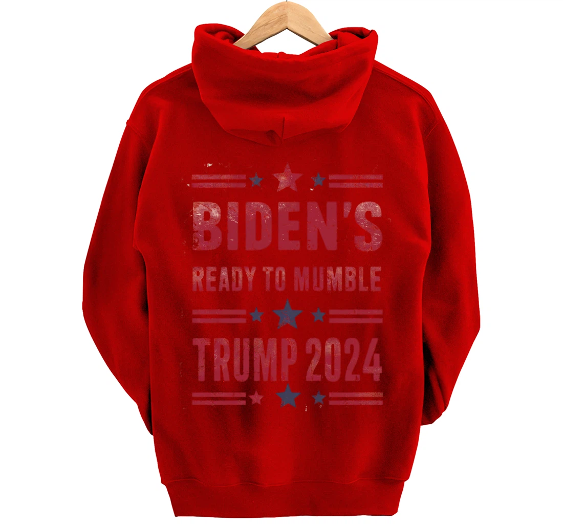Trump Vs Biden 2024 Presidential Elections Funny Debate Pullover Hoodie