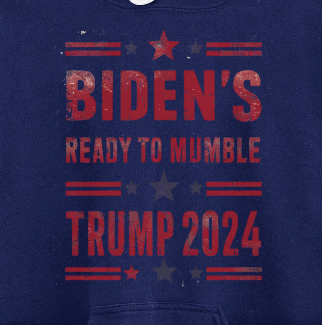Trump Vs Biden 2024 Presidential Elections Funny Debate Pullover Hoodie