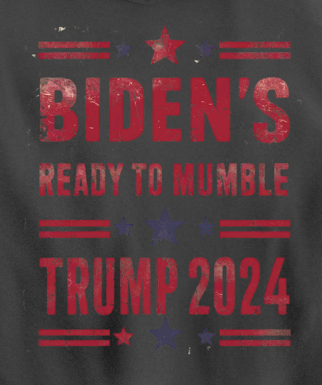 Trump Vs Biden 2024 Presidential Elections Funny Debate Pullover Hoodie