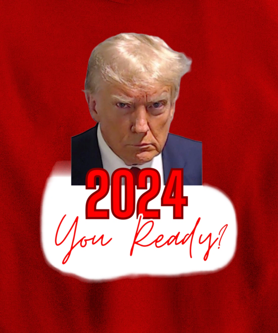 Trump Mugshot, 2024 You Ready? Pullover Hoodie