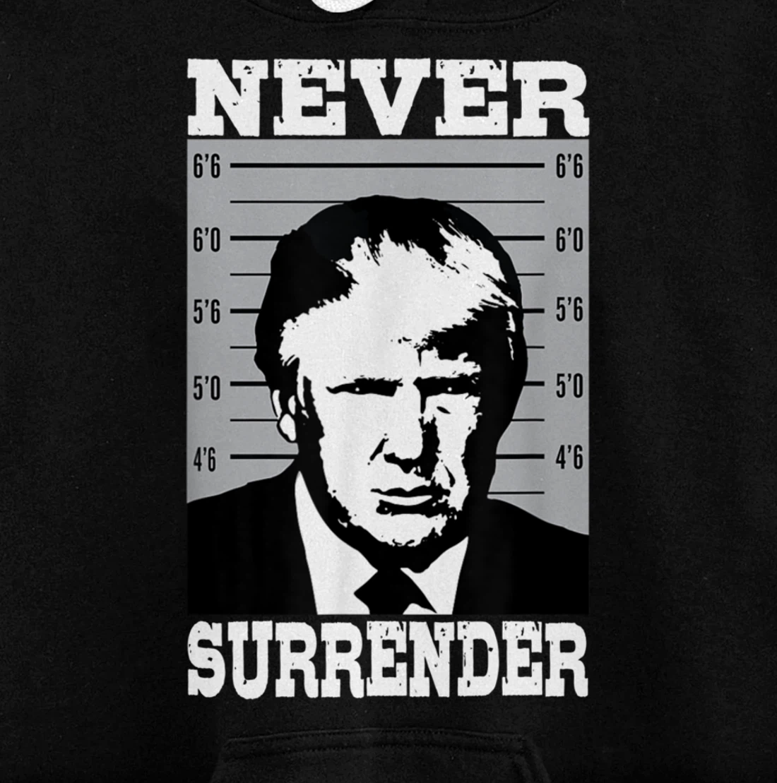 Donald Trump Never Surrender Trump Pro Trump mugshot Pullover Hoodie