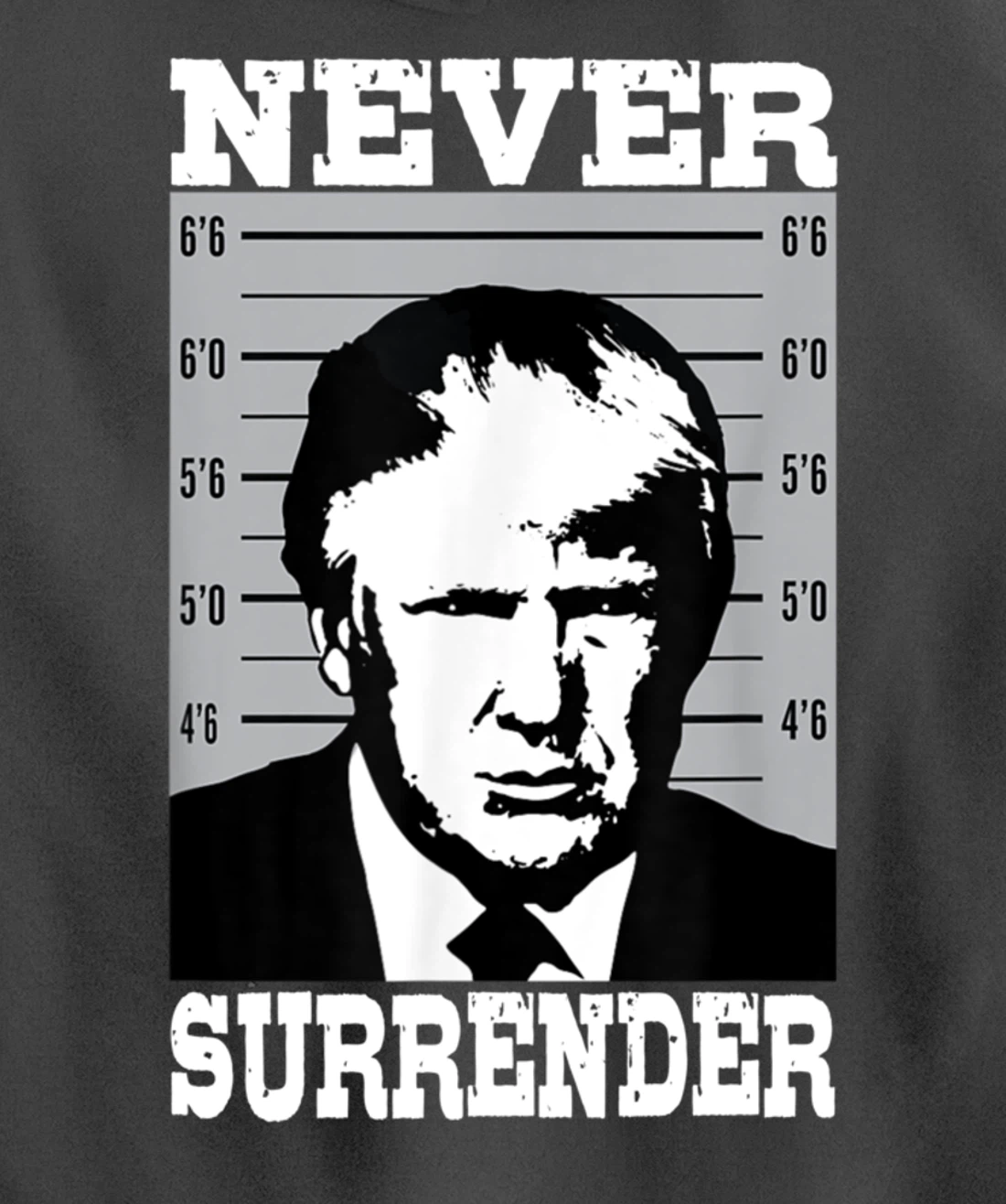 Donald Trump Never Surrender Trump Pro Trump mugshot Pullover Hoodie