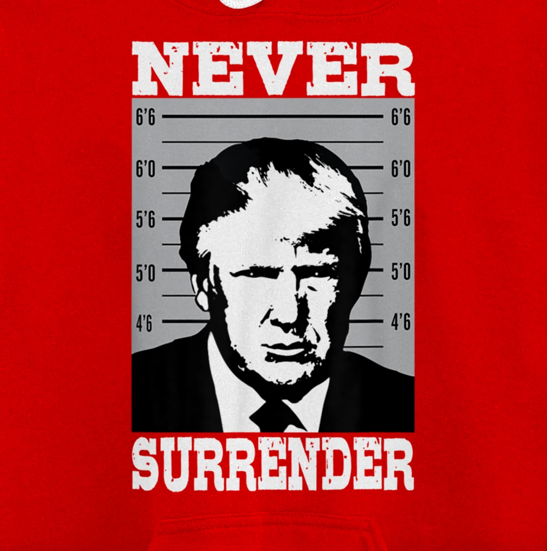 Donald Trump Never Surrender Trump Pro Trump mugshot Pullover Hoodie