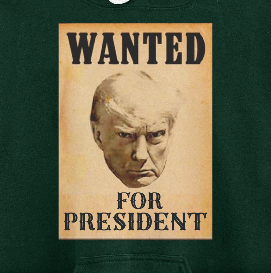 Wanted Donald Trump For President 2024 Pullover Hoodie