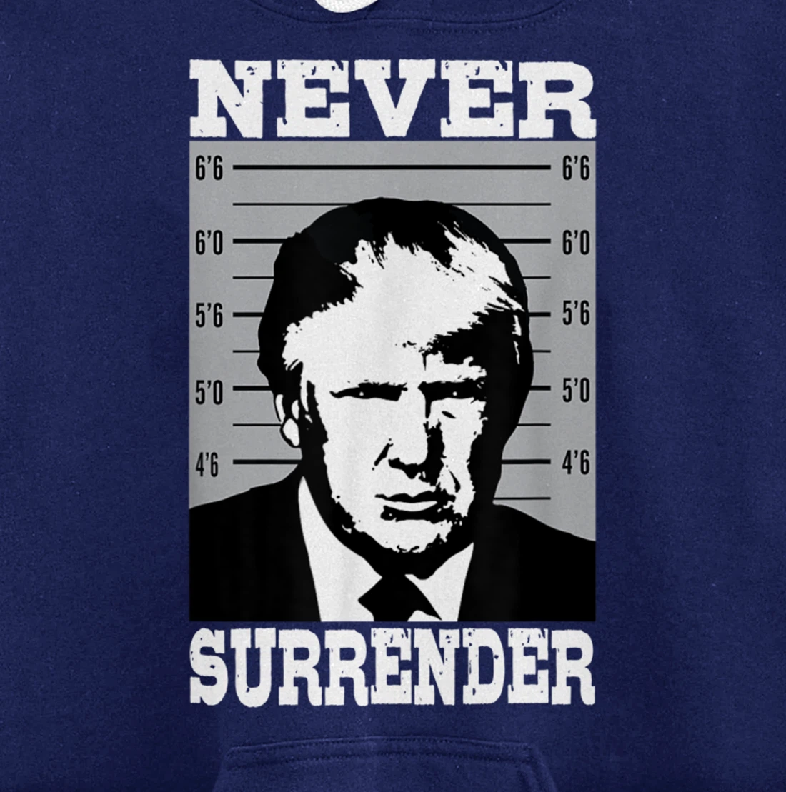 Donald Trump Never Surrender Trump Pro Trump mugshot Pullover Hoodie