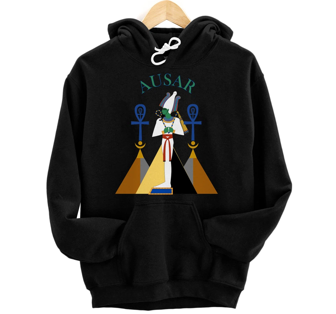 Egyptian God Osiris Ausar Kemet Kemetic Pullover Hoodie