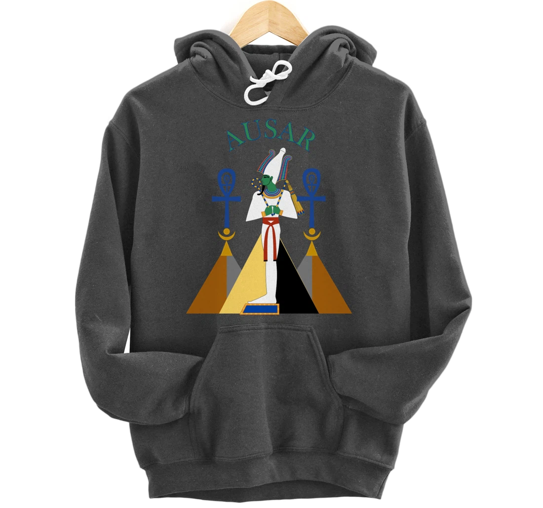 Egyptian God Osiris Ausar Kemet Kemetic Pullover Hoodie