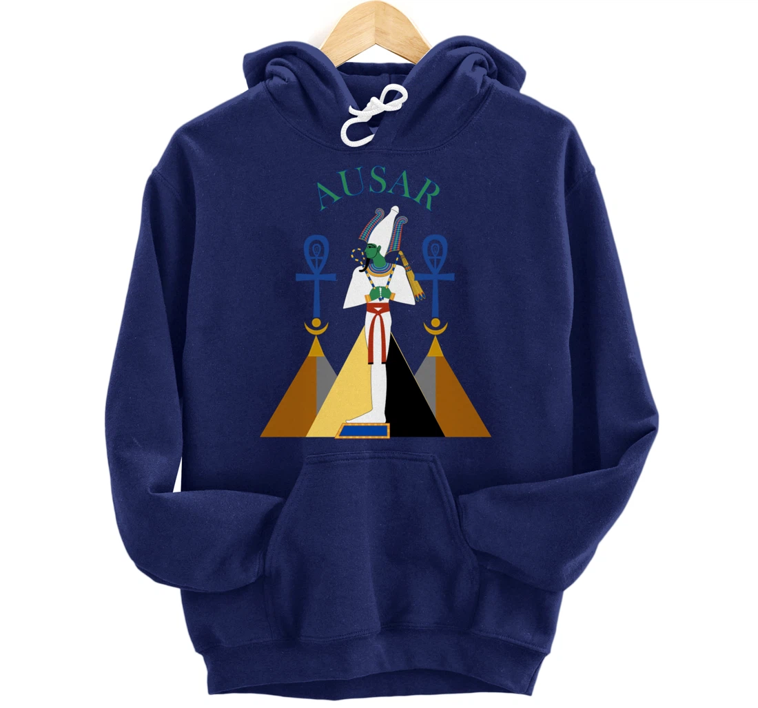 Egyptian God Osiris Ausar Kemet Kemetic Pullover Hoodie