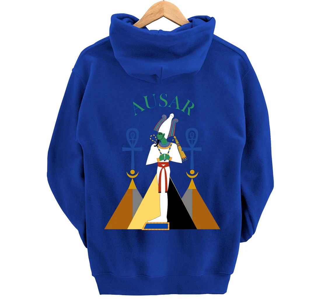 Egyptian God Osiris Ausar Kemet Kemetic Pullover Hoodie