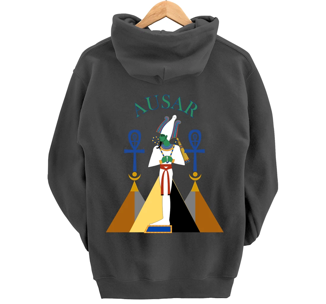 Egyptian God Osiris Ausar Kemet Kemetic Pullover Hoodie