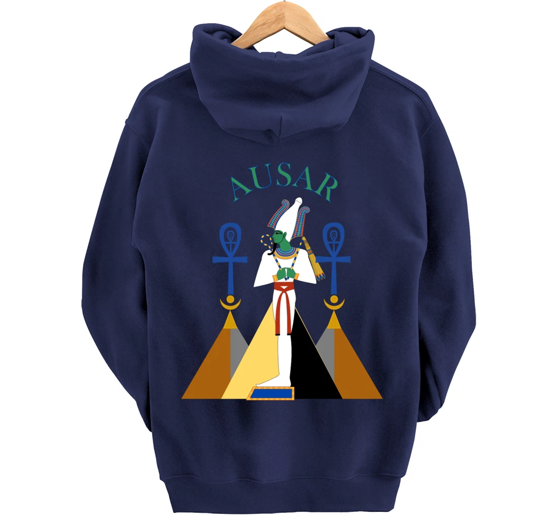 Egyptian God Osiris Ausar Kemet Kemetic Pullover Hoodie