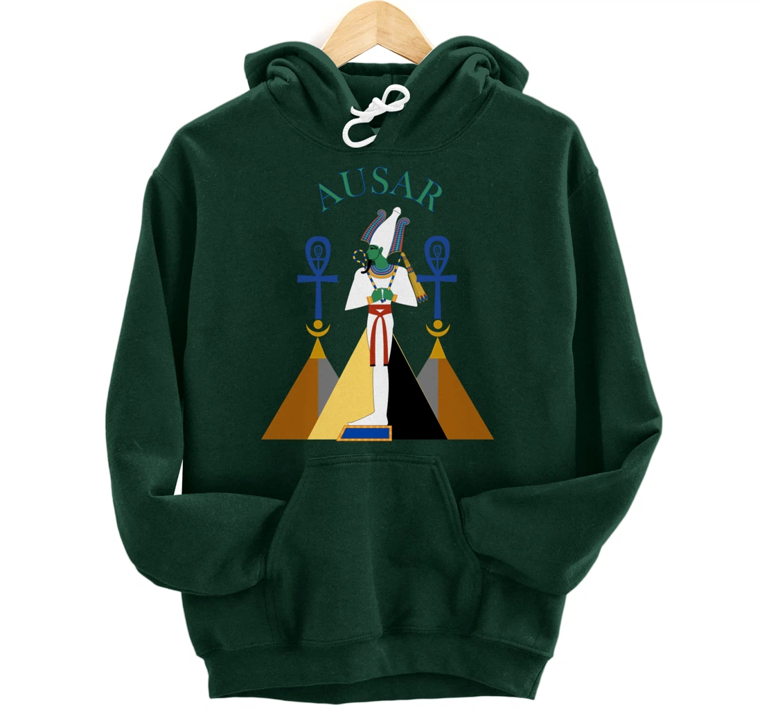 Egyptian God Osiris Ausar Kemet Kemetic Pullover Hoodie