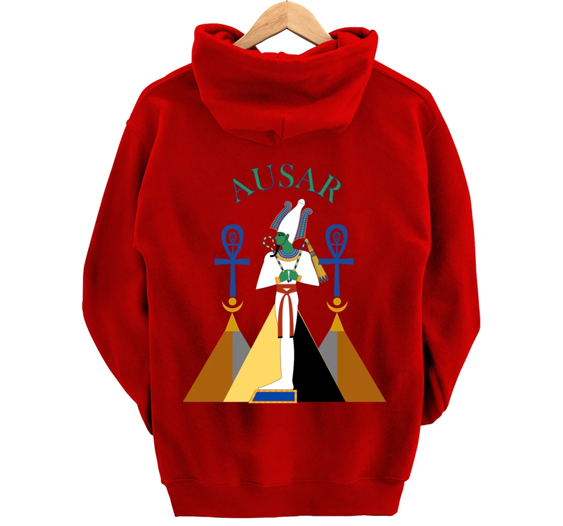 Egyptian God Osiris Ausar Kemet Kemetic Pullover Hoodie