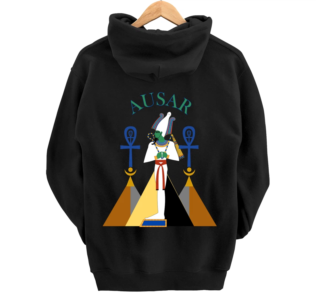 Egyptian God Osiris Ausar Kemet Kemetic Pullover Hoodie