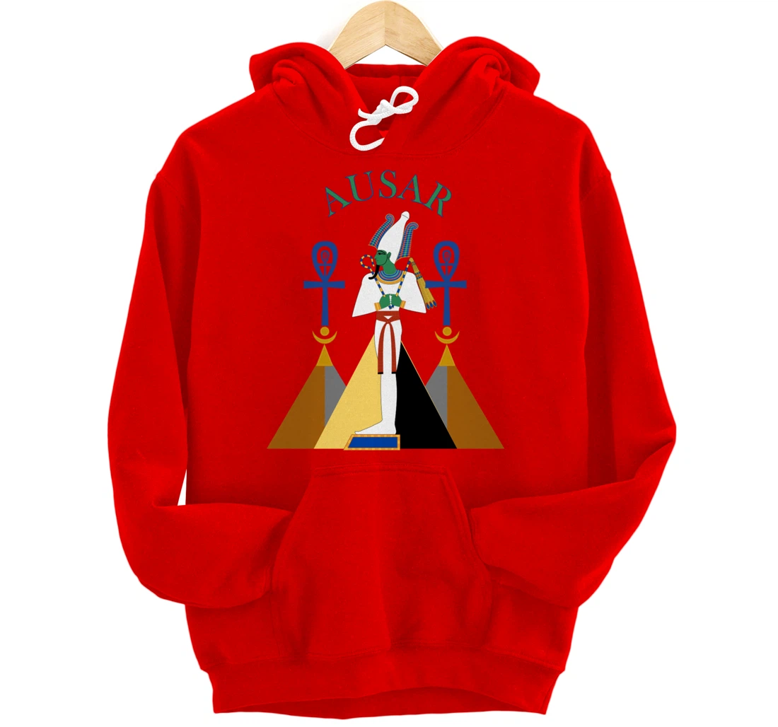 Egyptian God Osiris Ausar Kemet Kemetic Pullover Hoodie