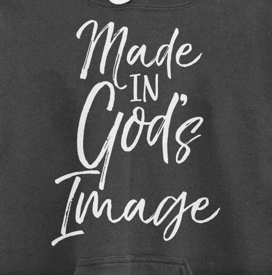 Christian Creation Quote Bible Verse Made in God's Image Pullover Hoodie
