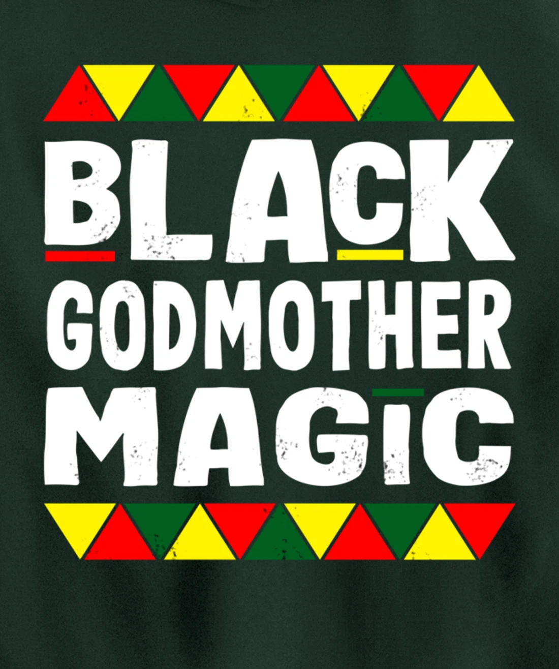 Black Godmother Magic Black History Month Africa Pride Pullover Hoodie