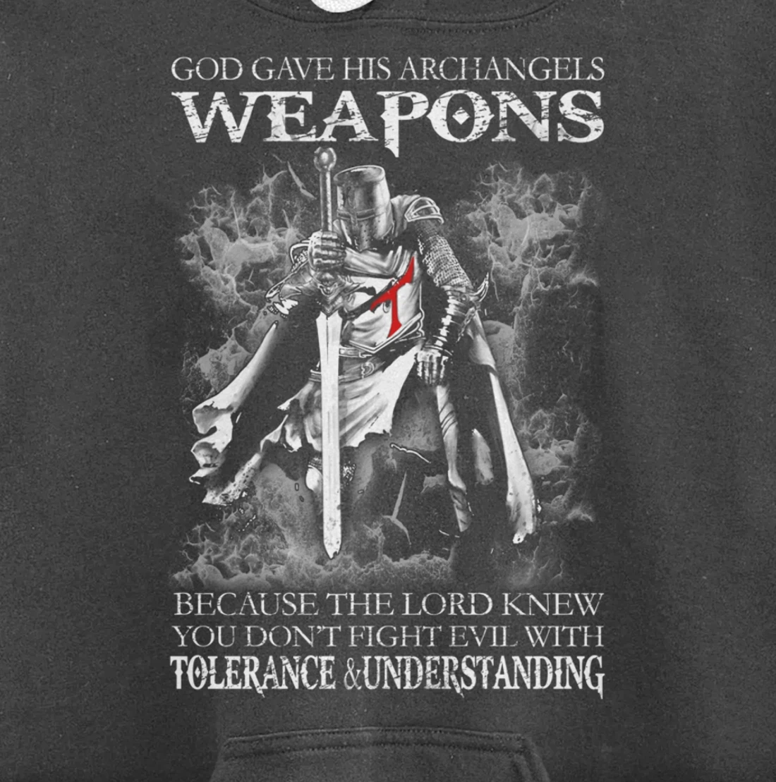 God Gave His Archangels Weapons Christian Religious Gift Pullover Hoodie