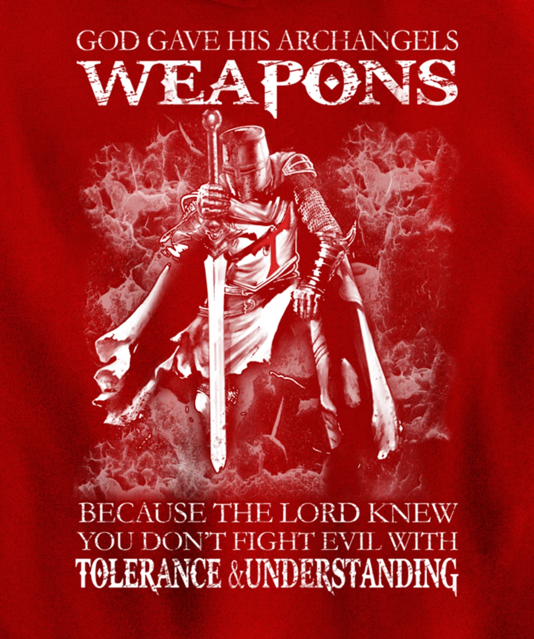 God Gave His Archangels Weapons Christian Religious Gift Pullover Hoodie