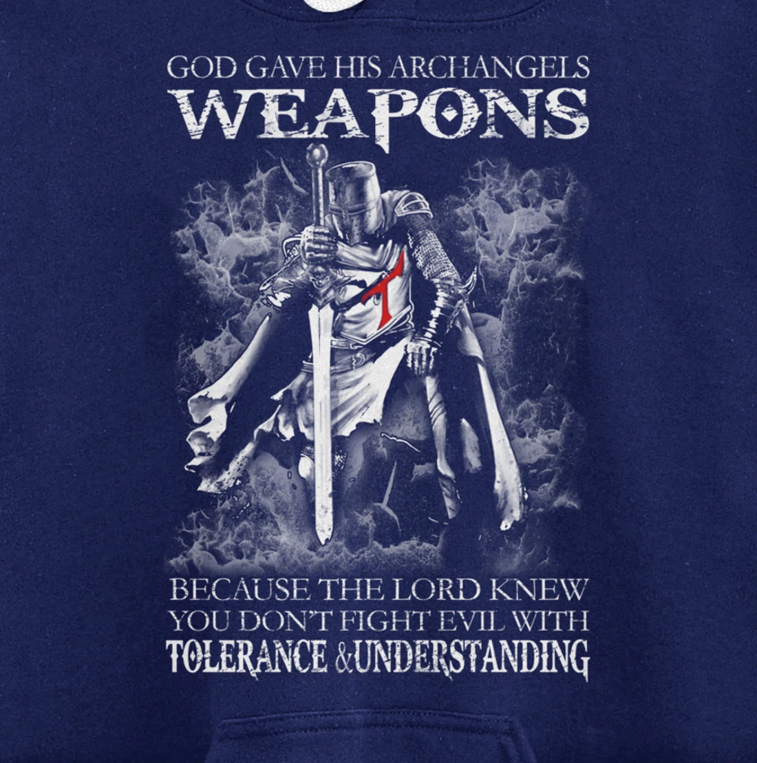 God Gave His Archangels Weapons Christian Religious Gift Pullover Hoodie