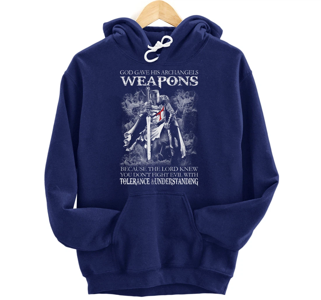 God Gave His Archangels Weapons Christian Religious Gift Pullover Hoodie