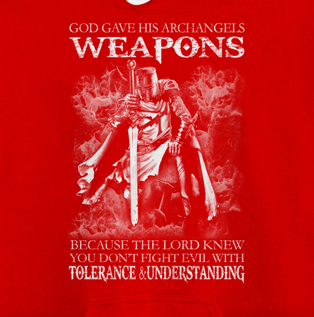 God Gave His Archangels Weapons Christian Religious Gift Pullover Hoodie