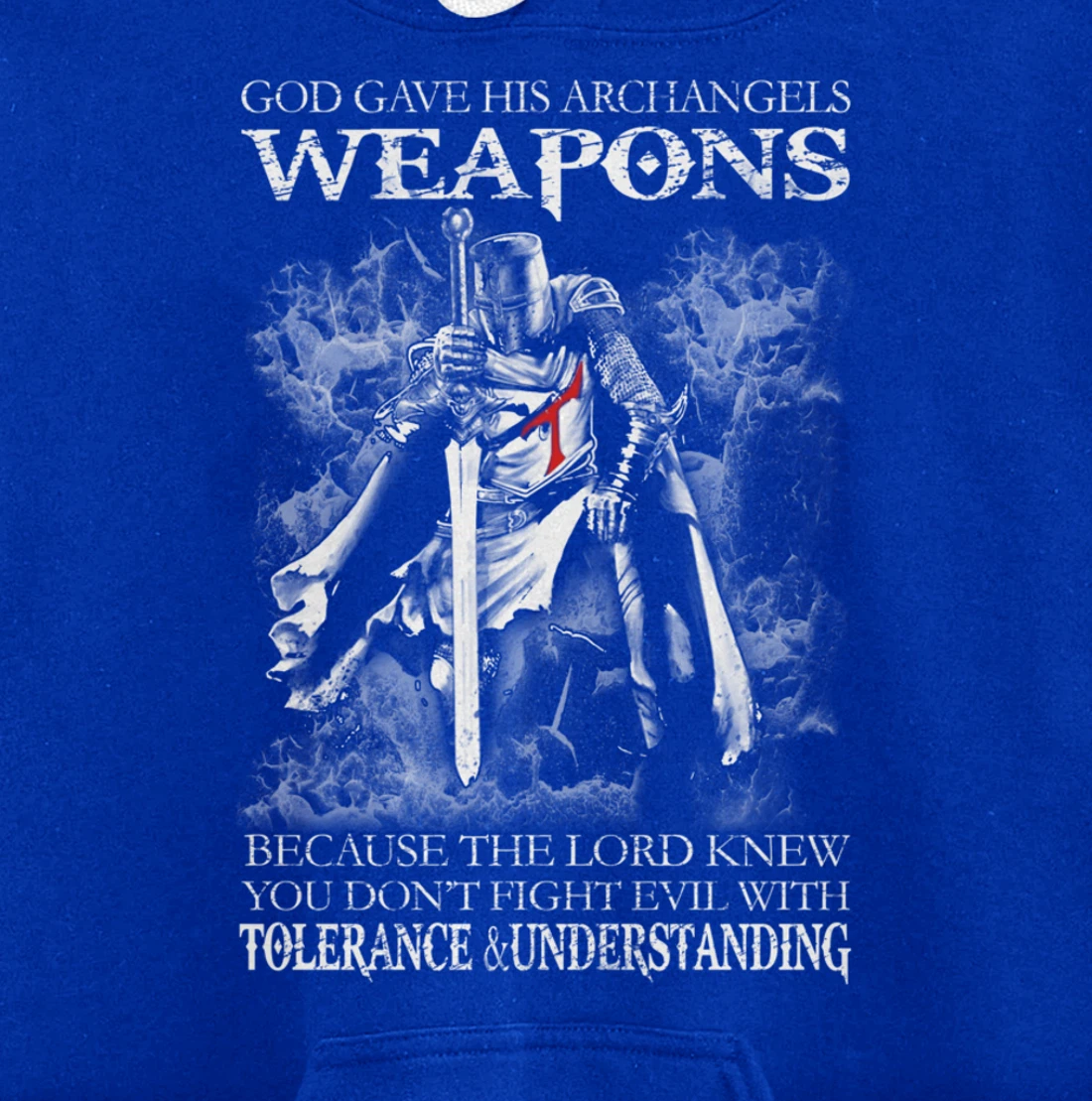 God Gave His Archangels Weapons Christian Religious Gift Pullover Hoodie