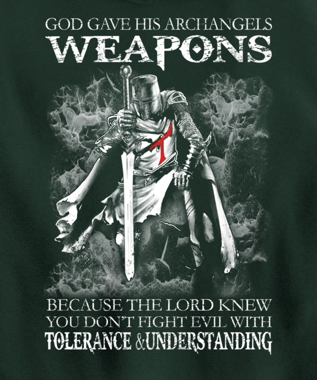 God Gave His Archangels Weapons Christian Religious Gift Pullover Hoodie