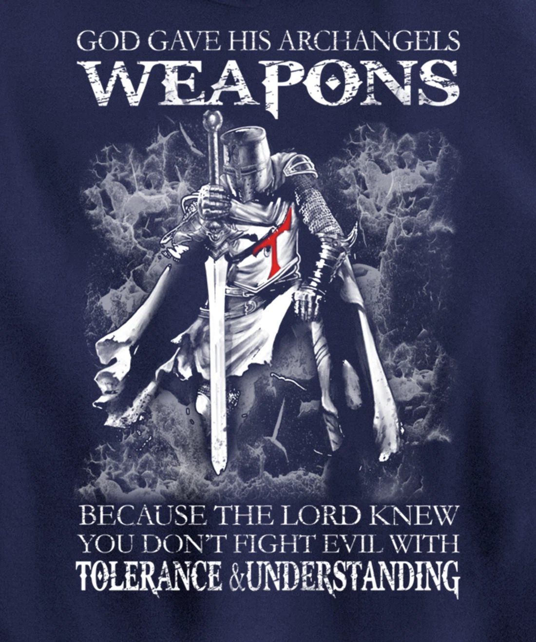 God Gave His Archangels Weapons Christian Religious Gift Pullover Hoodie