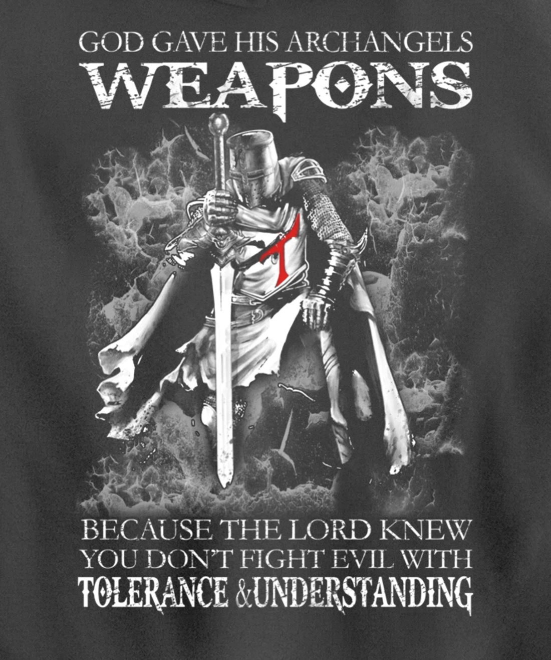 God Gave His Archangels Weapons Christian Religious Gift Pullover Hoodie