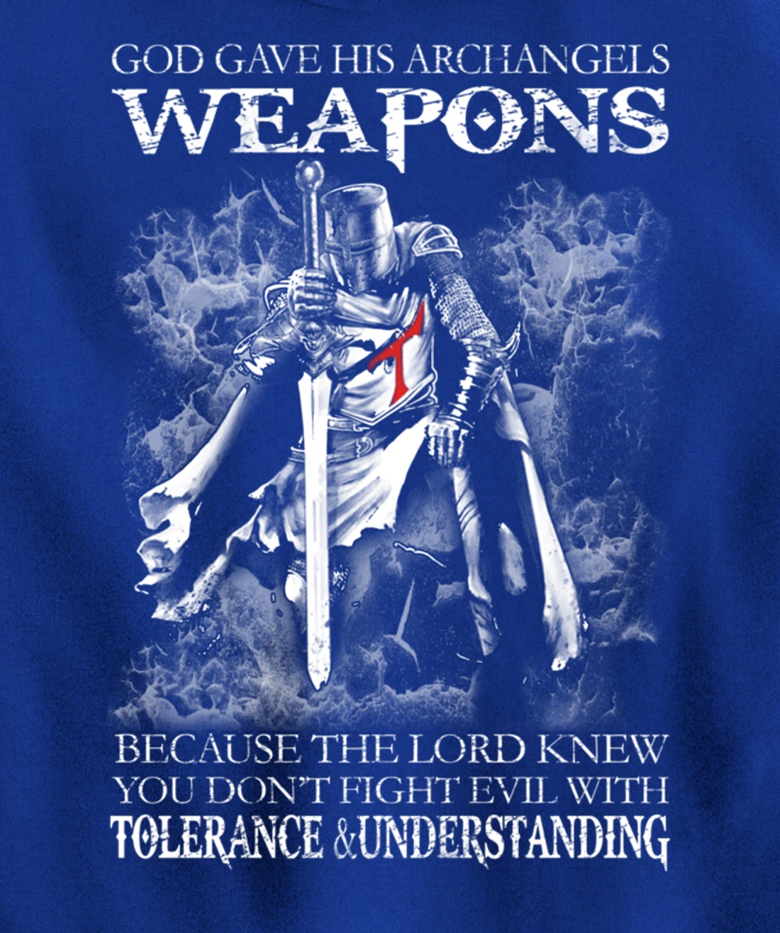 God Gave His Archangels Weapons Christian Religious Gift Pullover Hoodie