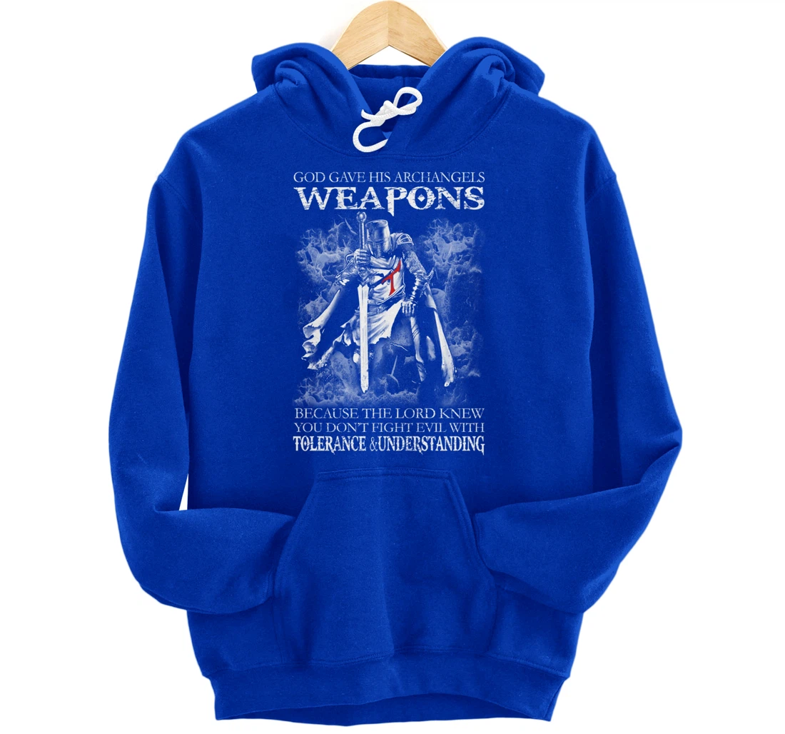 God Gave His Archangels Weapons Christian Religious Gift Pullover Hoodie