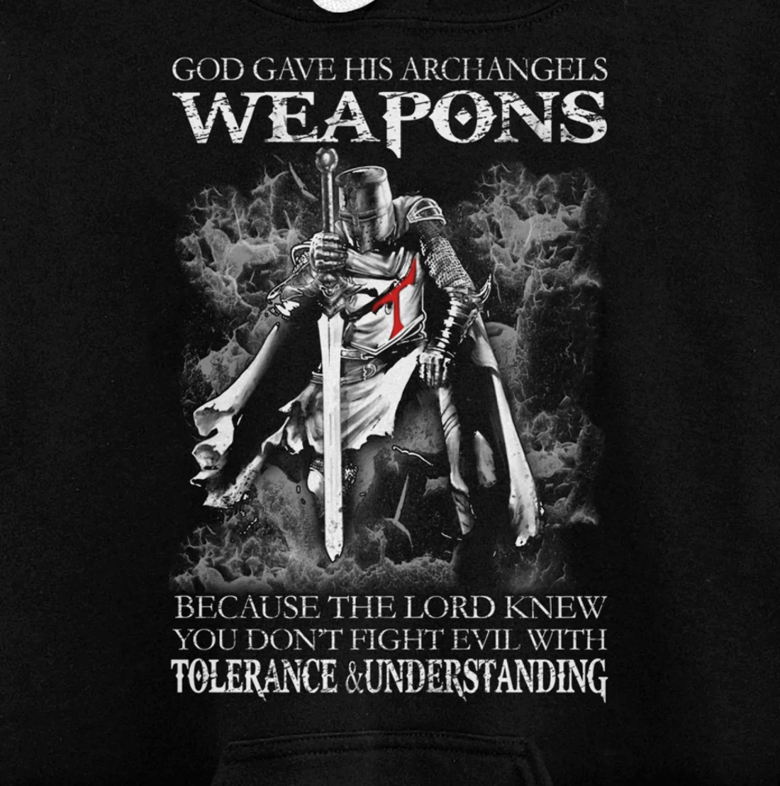 God Gave His Archangels Weapons Christian Religious Gift Pullover Hoodie