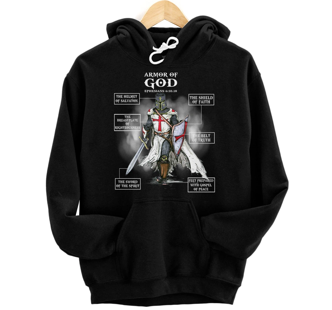 Armor Of God Bible Verse Great Gift For Religious Christian Pullover Hoodie