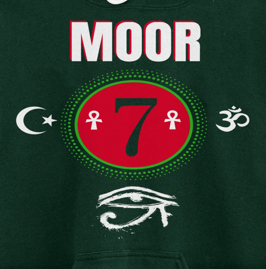 Moor - Moorish American God Body Of Melanin Pullover Hoodie