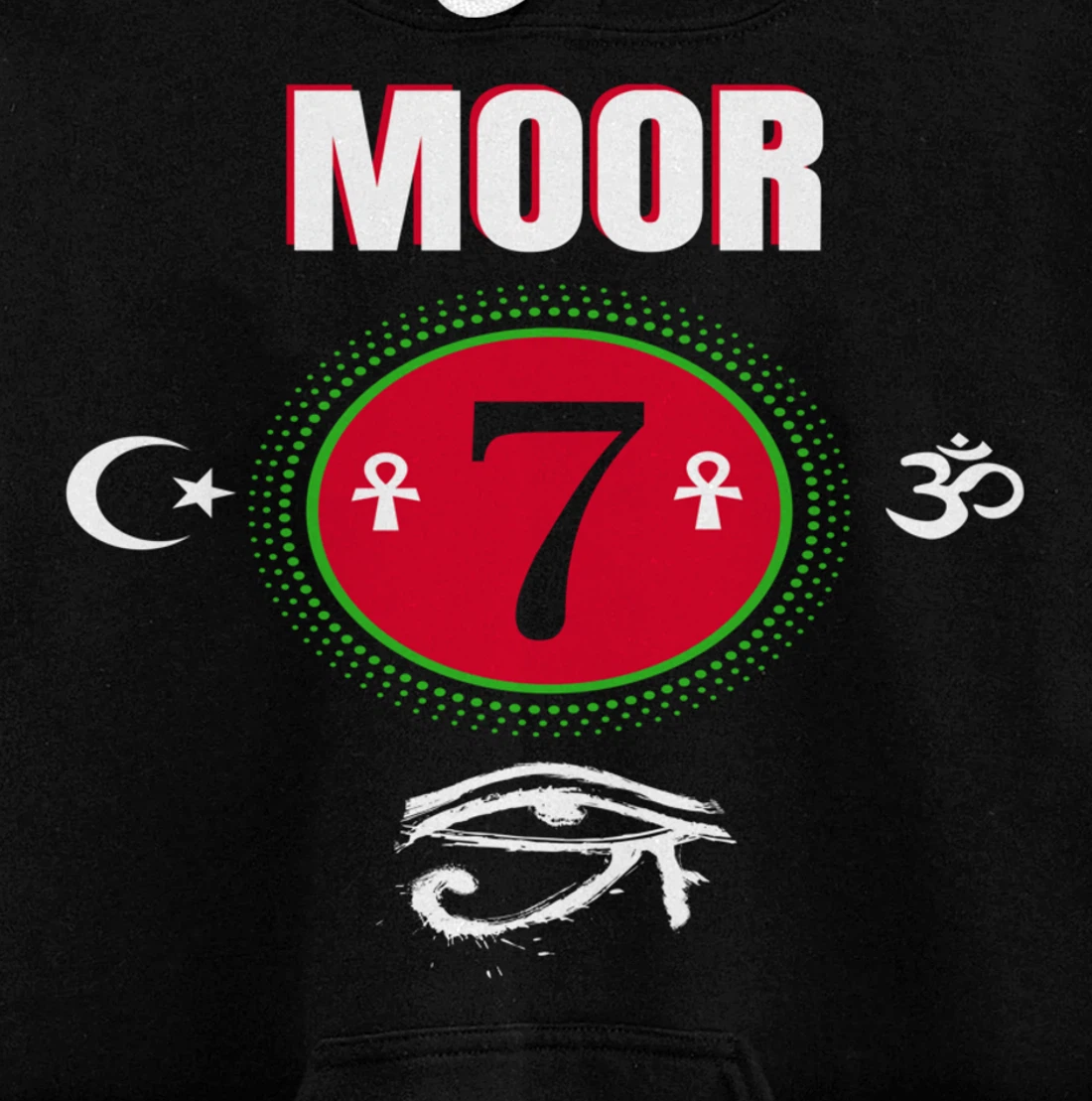 Moor - Moorish American God Body Of Melanin Pullover Hoodie