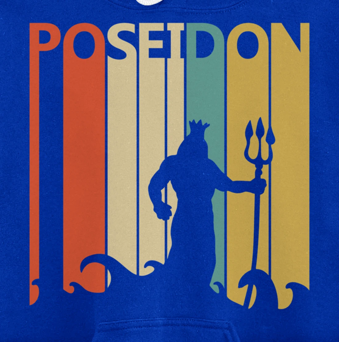 Vintage Greek Mythology God Poseidon Pullover Hoodie