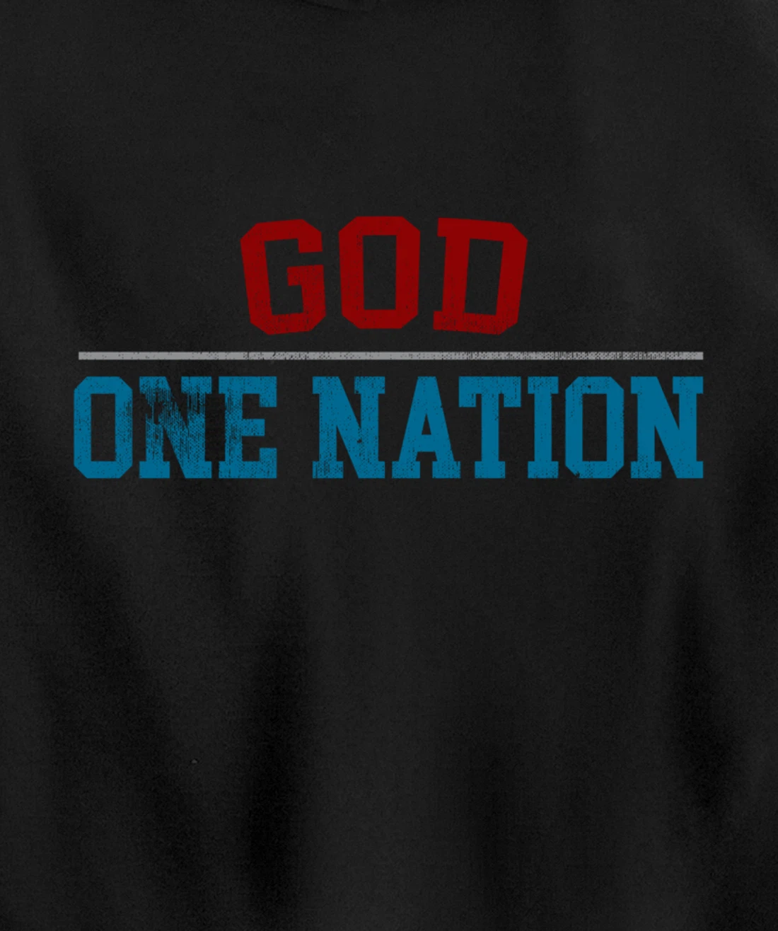 One Nation Under God, American Christian Patriotic Pride Pullover Hoodie