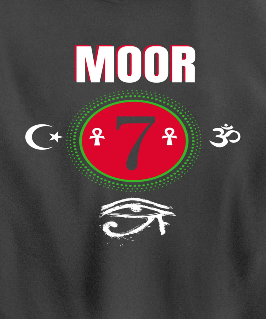 Moor - Moorish American God Body Of Melanin Pullover Hoodie