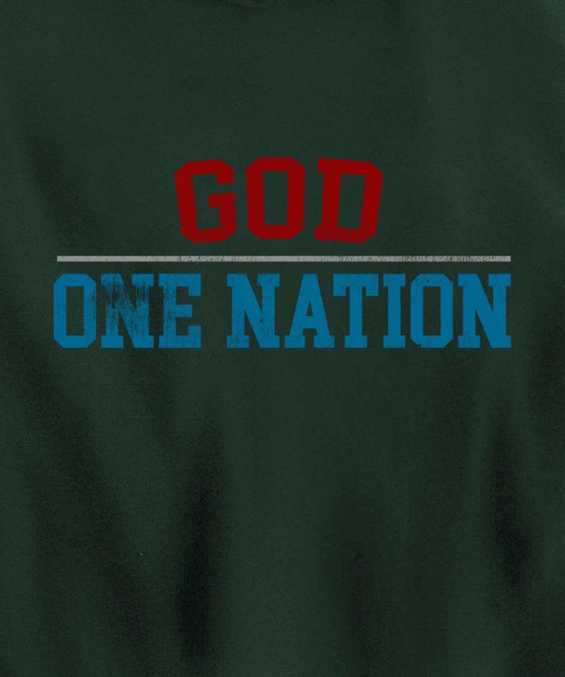 One Nation Under God, American Christian Patriotic Pride Pullover Hoodie