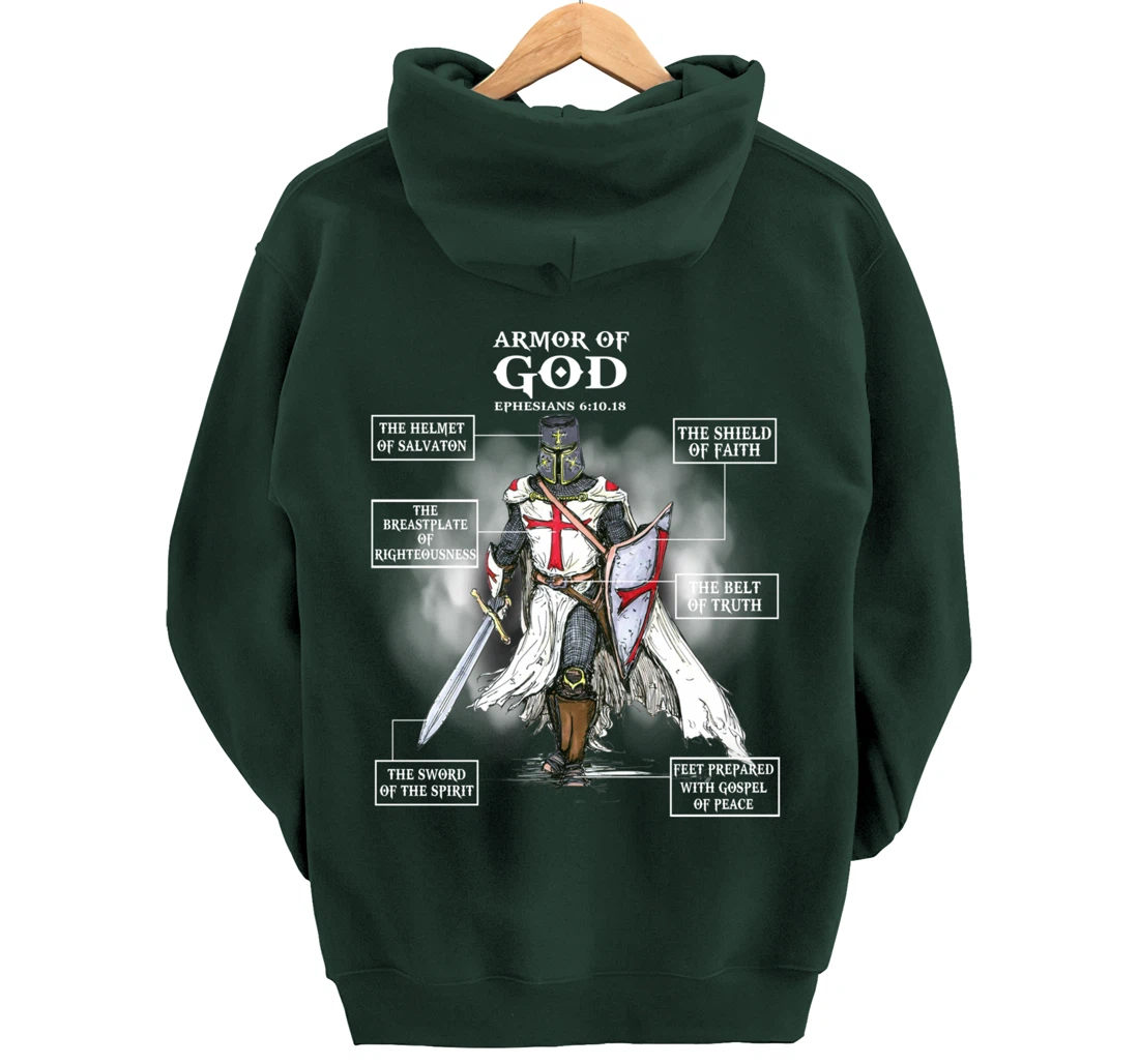Armor Of God Bible Verse Great Gift For Religious Christian Pullover Hoodie