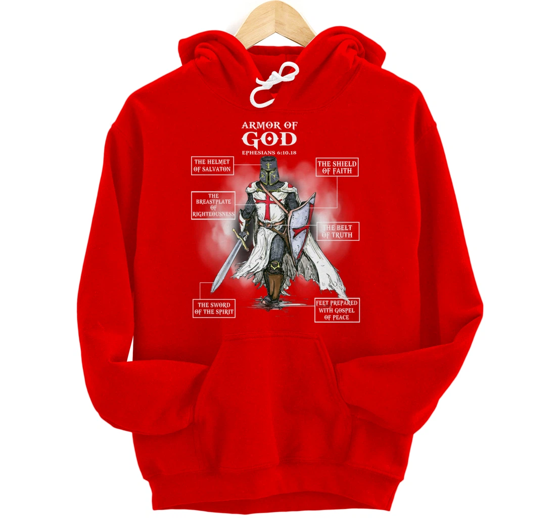 Armor Of God Bible Verse Great Gift For Religious Christian Pullover Hoodie