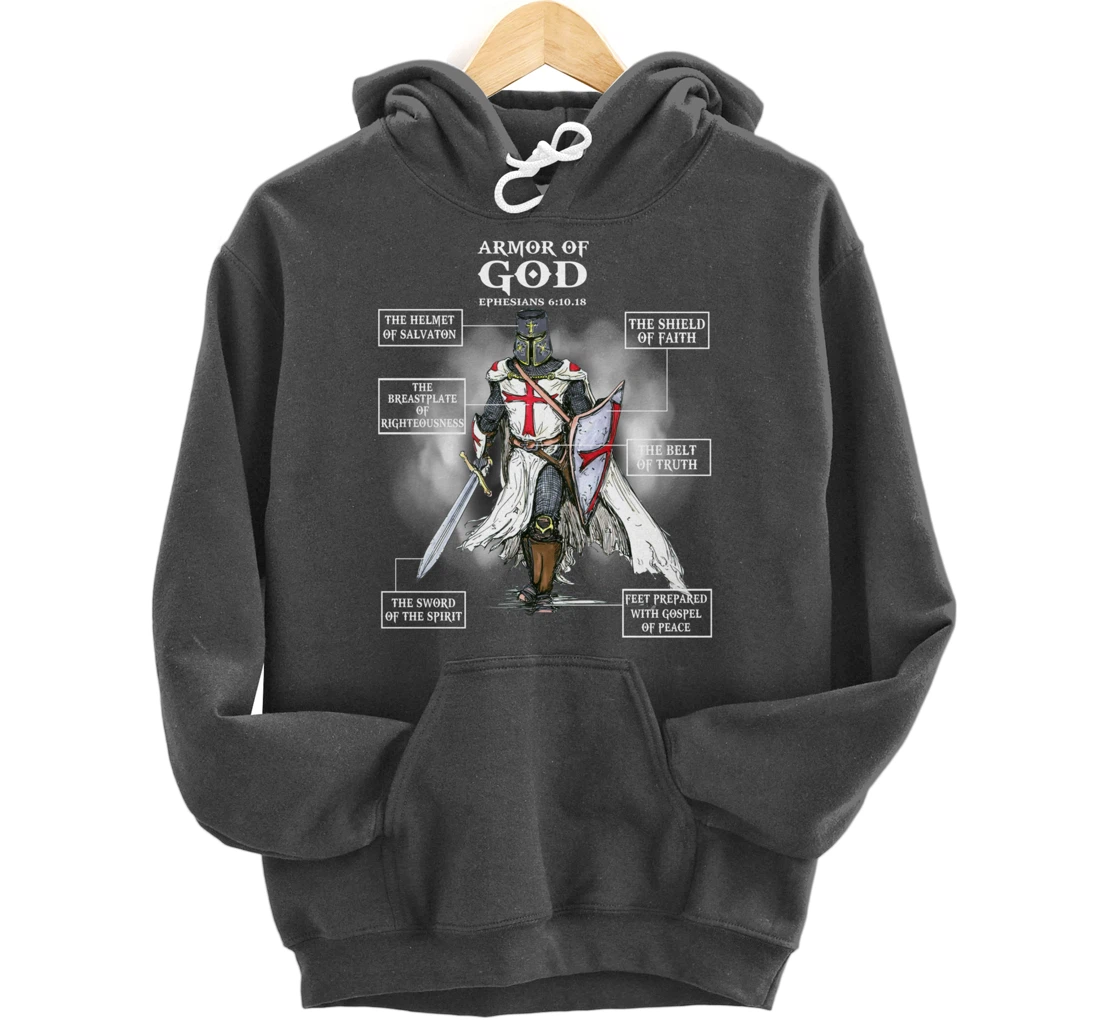 Armor Of God Bible Verse Great Gift For Religious Christian Pullover Hoodie
