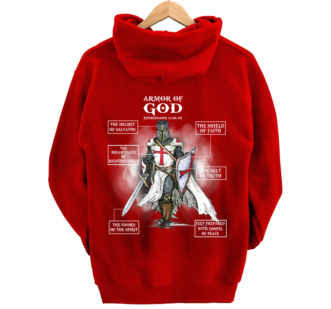 Armor Of God Bible Verse Great Gift For Religious Christian Pullover Hoodie